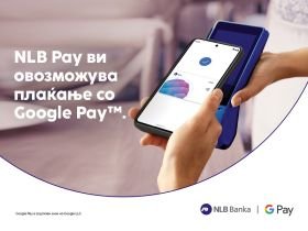 НЛБ Банка овозможува плаќање со Google Pay